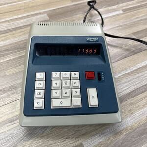 VTG Unitrex 1200 AC Powered Calculator W/Cover Tested WORKS GREAT - 10D717
